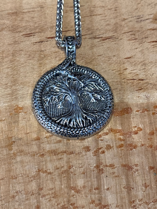 Pendentif – Arbre de vie Ouroboros