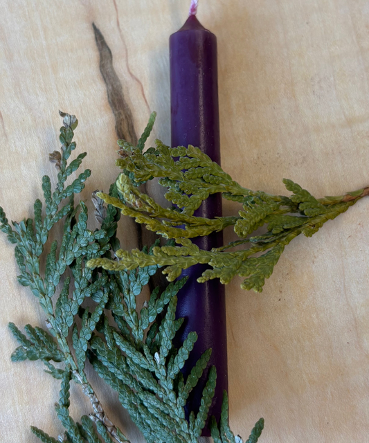 Bougie Mauve - Type Taper Candle