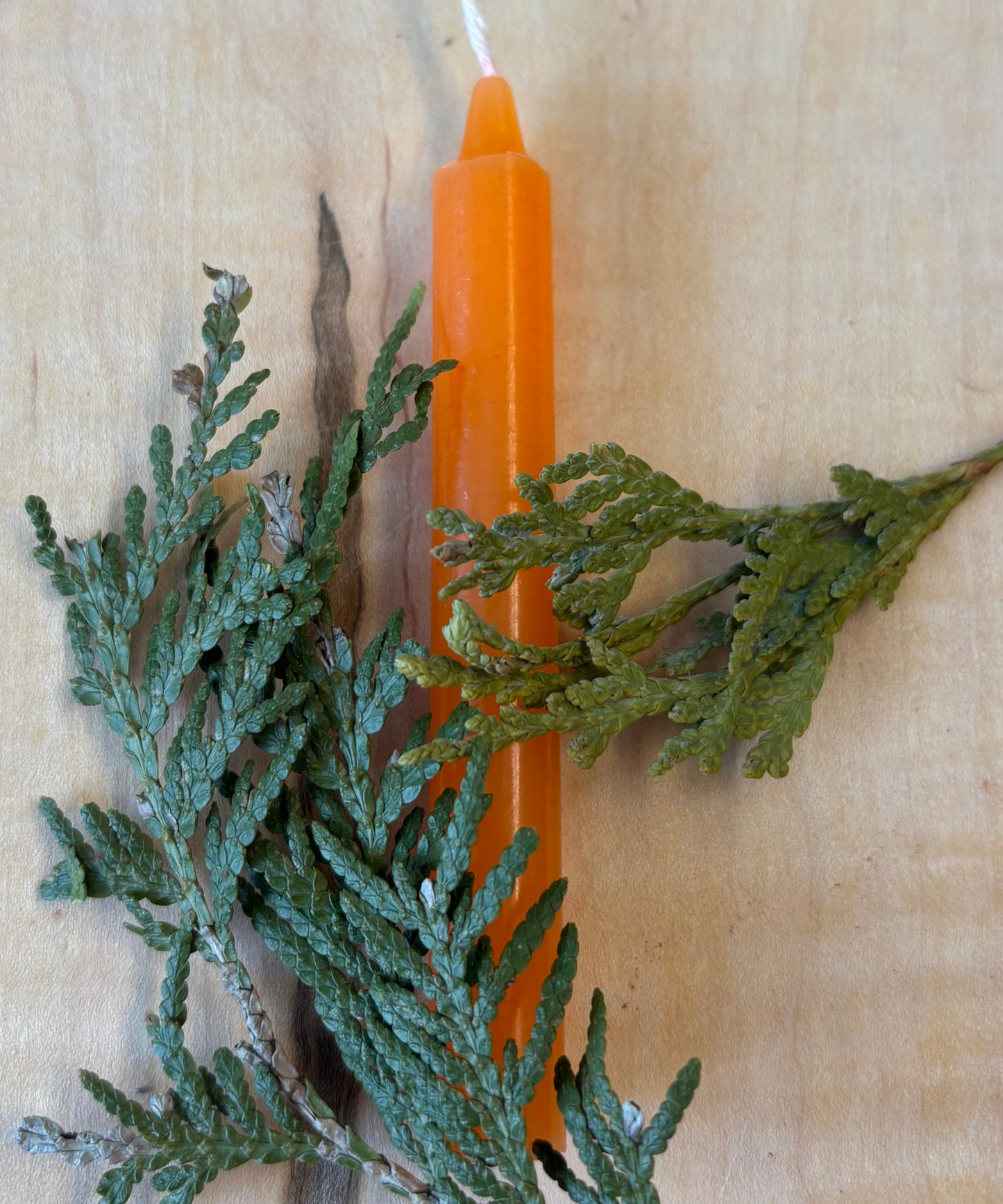 Bougie Orange - Type Taper Candle