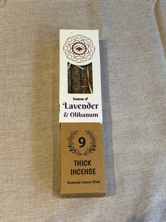 Lavande et Oliban -Encens gros bâtons (Thick incense) -