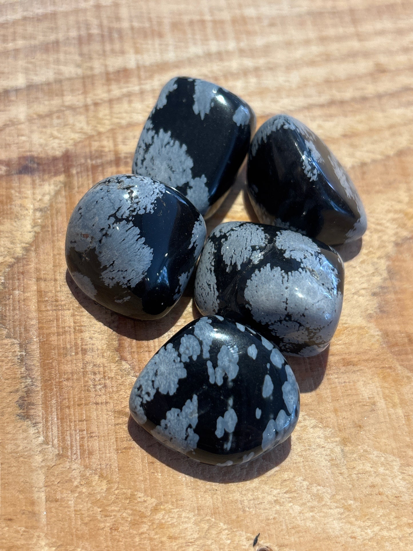 Obsidienne Flocon de Neige- Pierre Roulée