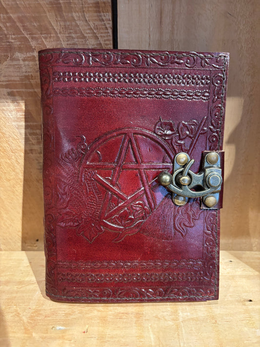 Livre en cuir BoS-5’’x7’’-Pentagramme