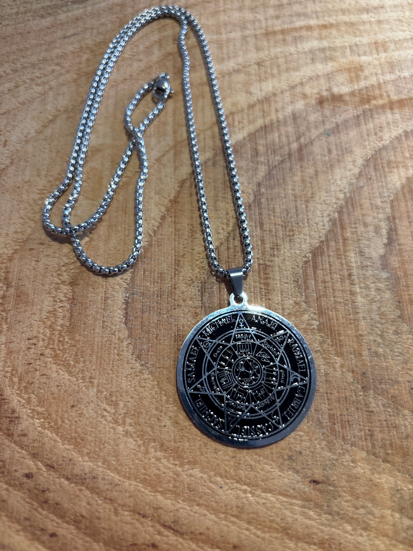 Pendentif – Sceau des 7 Archanges Argent