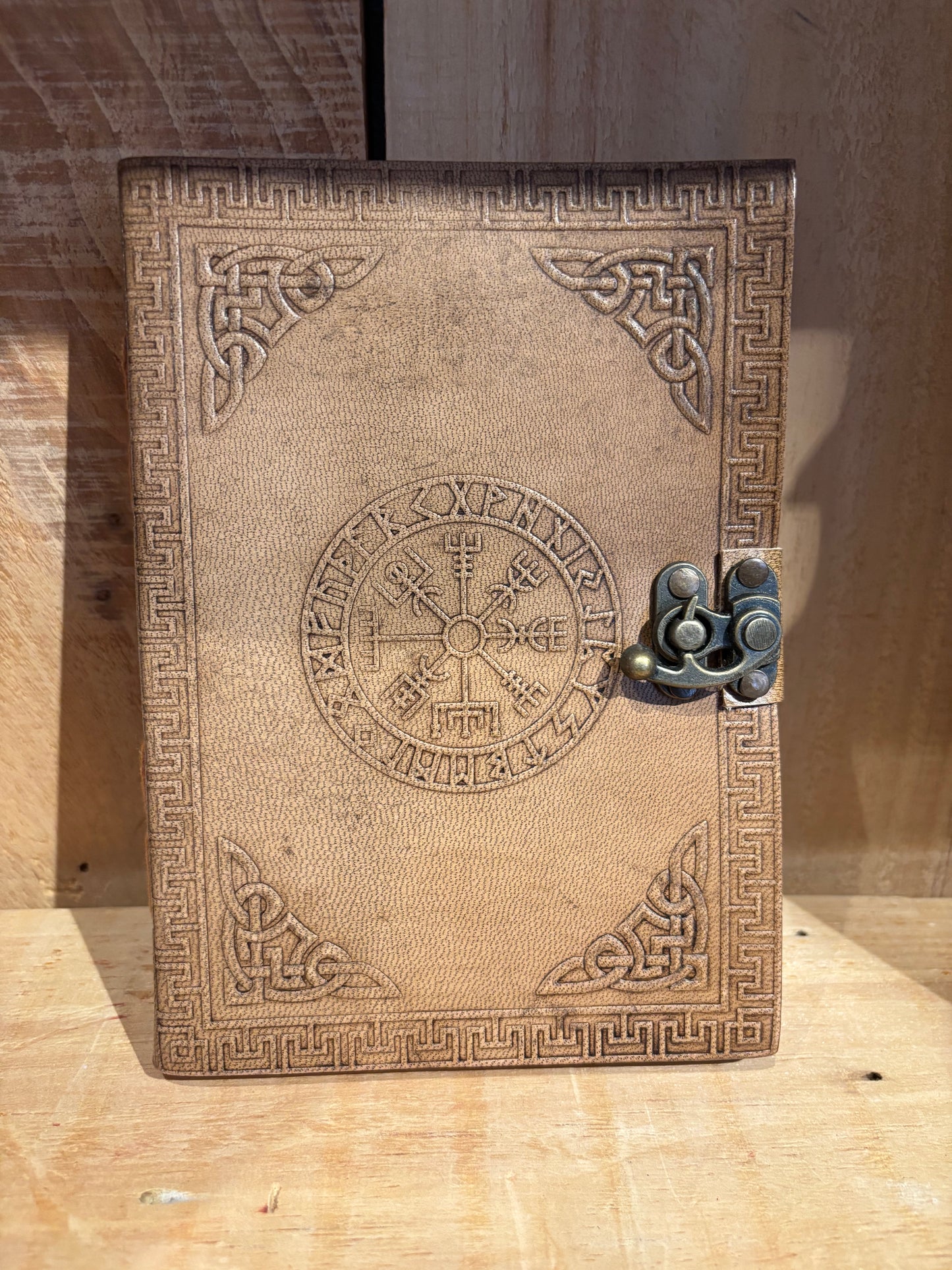 Livre en cuir BoS-5’’x7’’- Vegvísir
