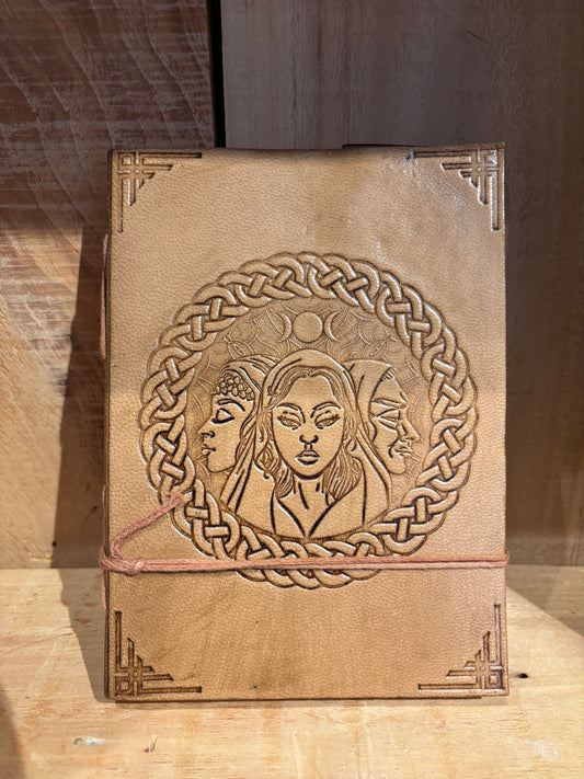 Livre en cuir BoS-5’’x7’’- Triple Déesse