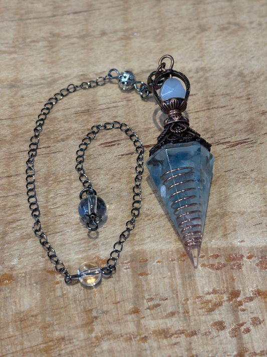 Pendule – Aigue Marine Orgonite