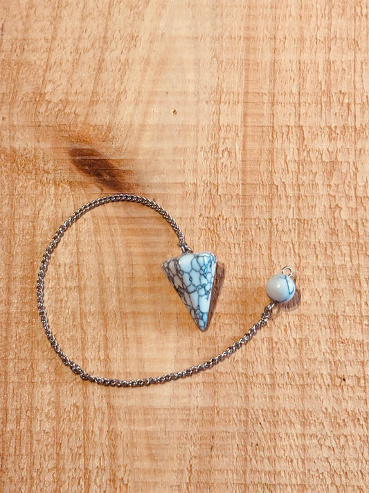 Pendule – Howlite Blanche