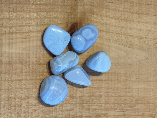 Pierre Roulée - Agate Blue Lace