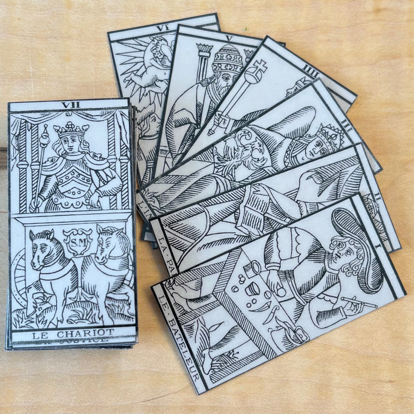 Tarot de Marseille Miniature - Arcanes Majeures Blanc