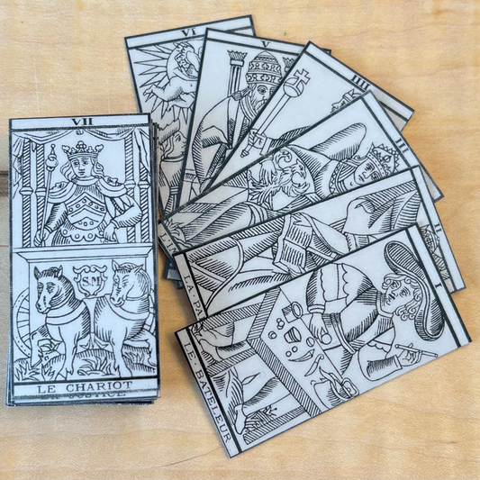 Tarot de Marseille Miniature - Arcanes Majeures Blanc