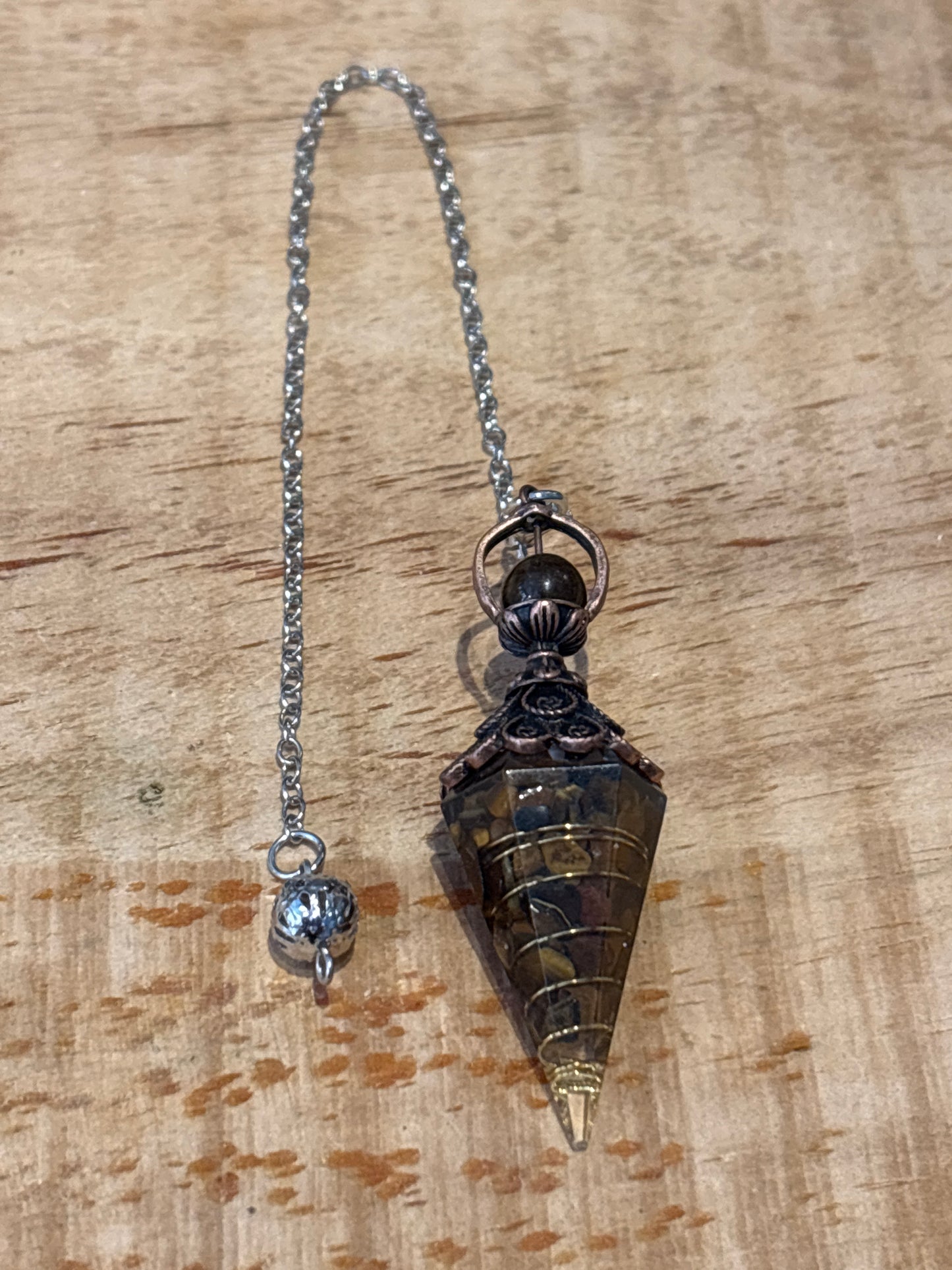 Pendule – Orgonite bronze