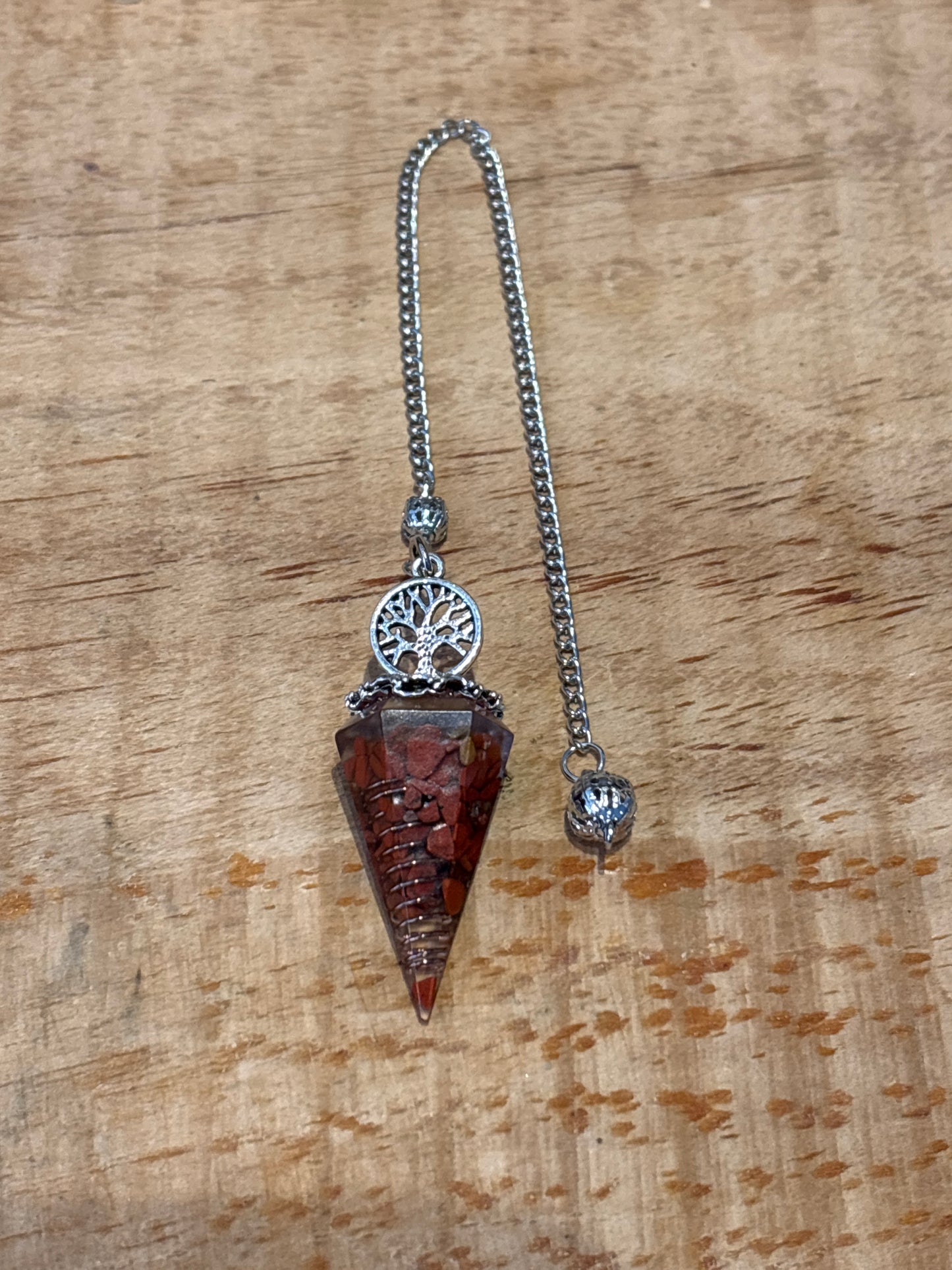Pendule – Orgonite avec Arbre de Vie Pointe