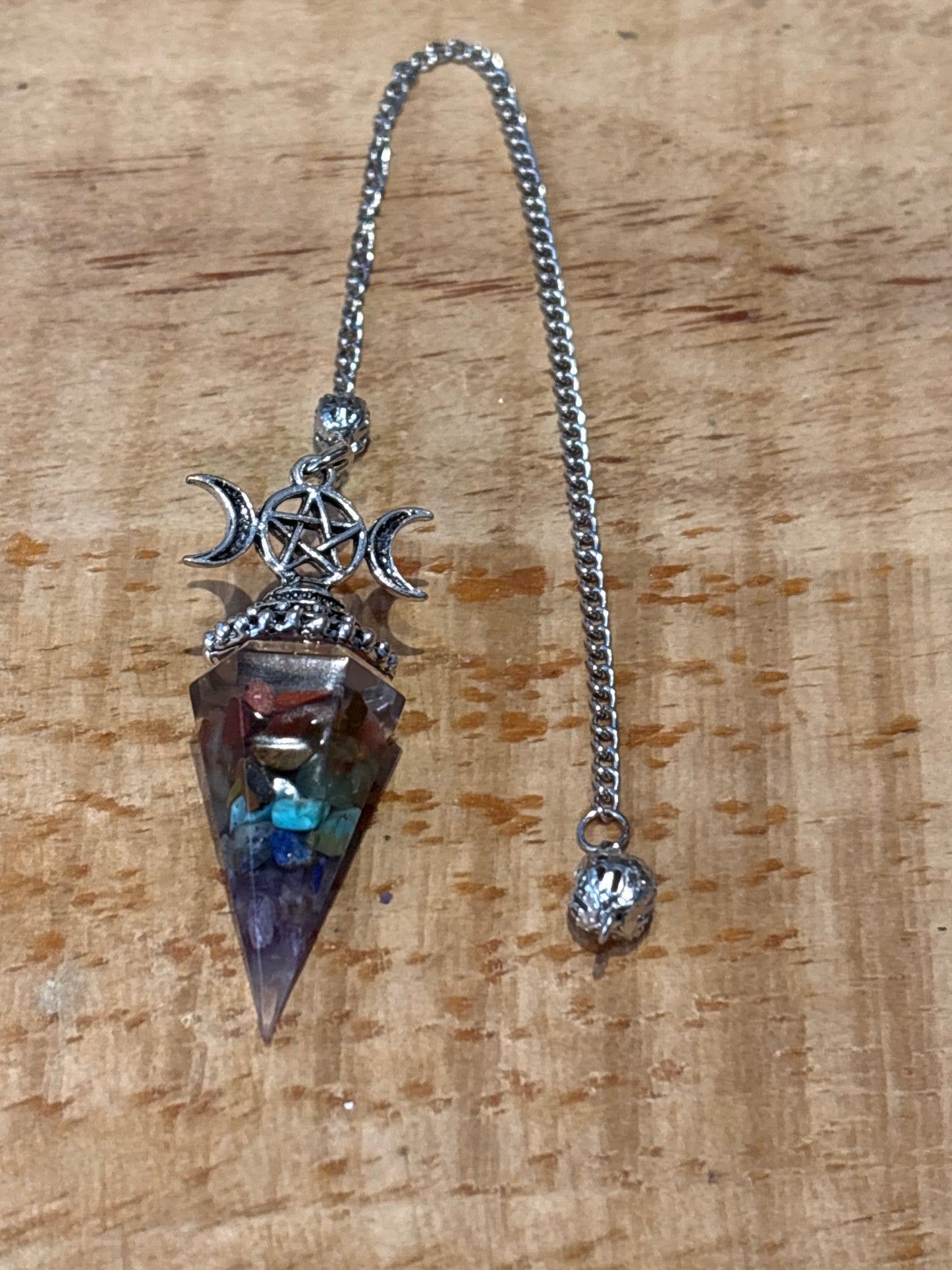 Pendule – Orgonite Triple lune