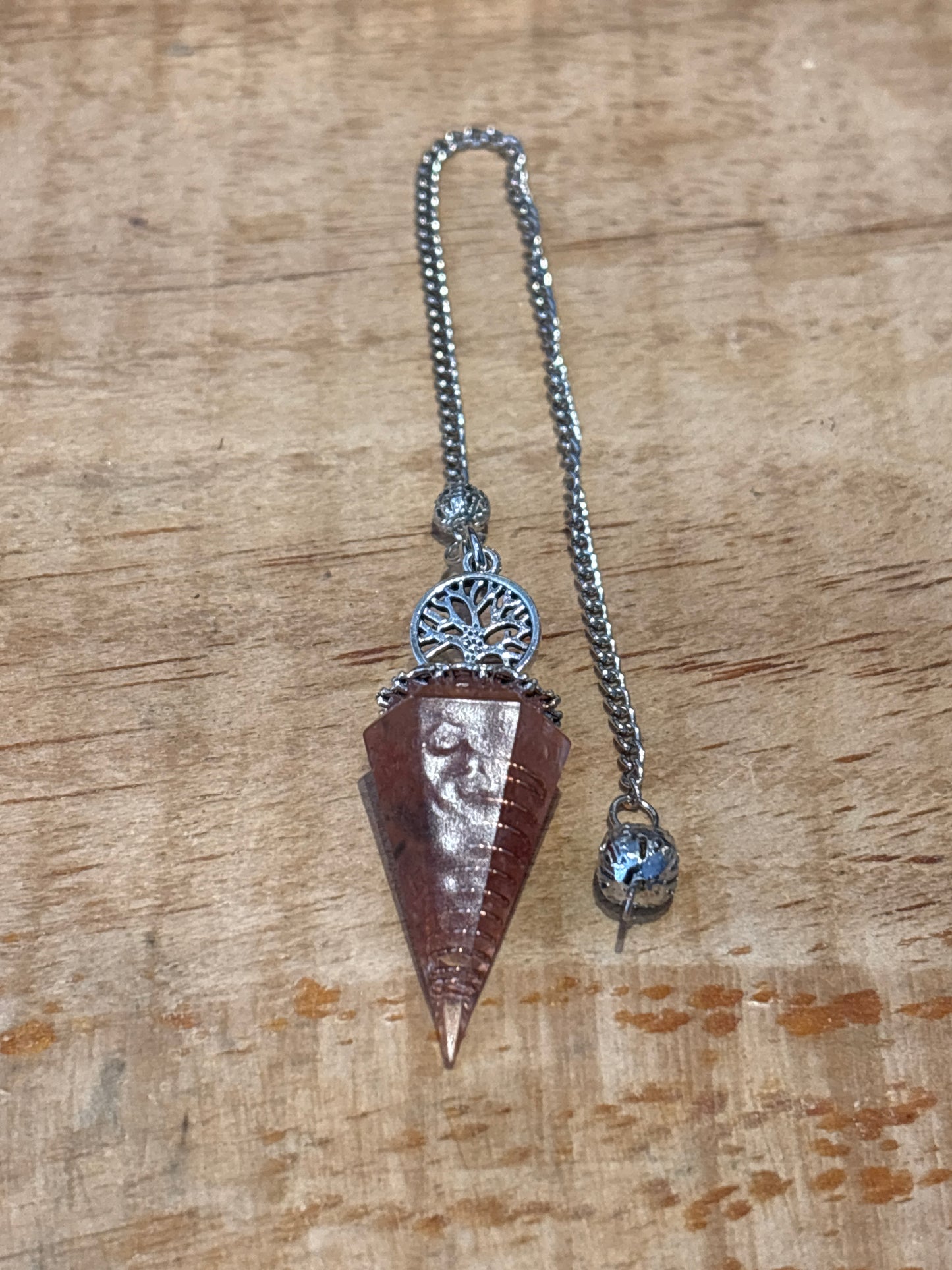 Pendule – Orgonite avec Arbre de Vie Pointe