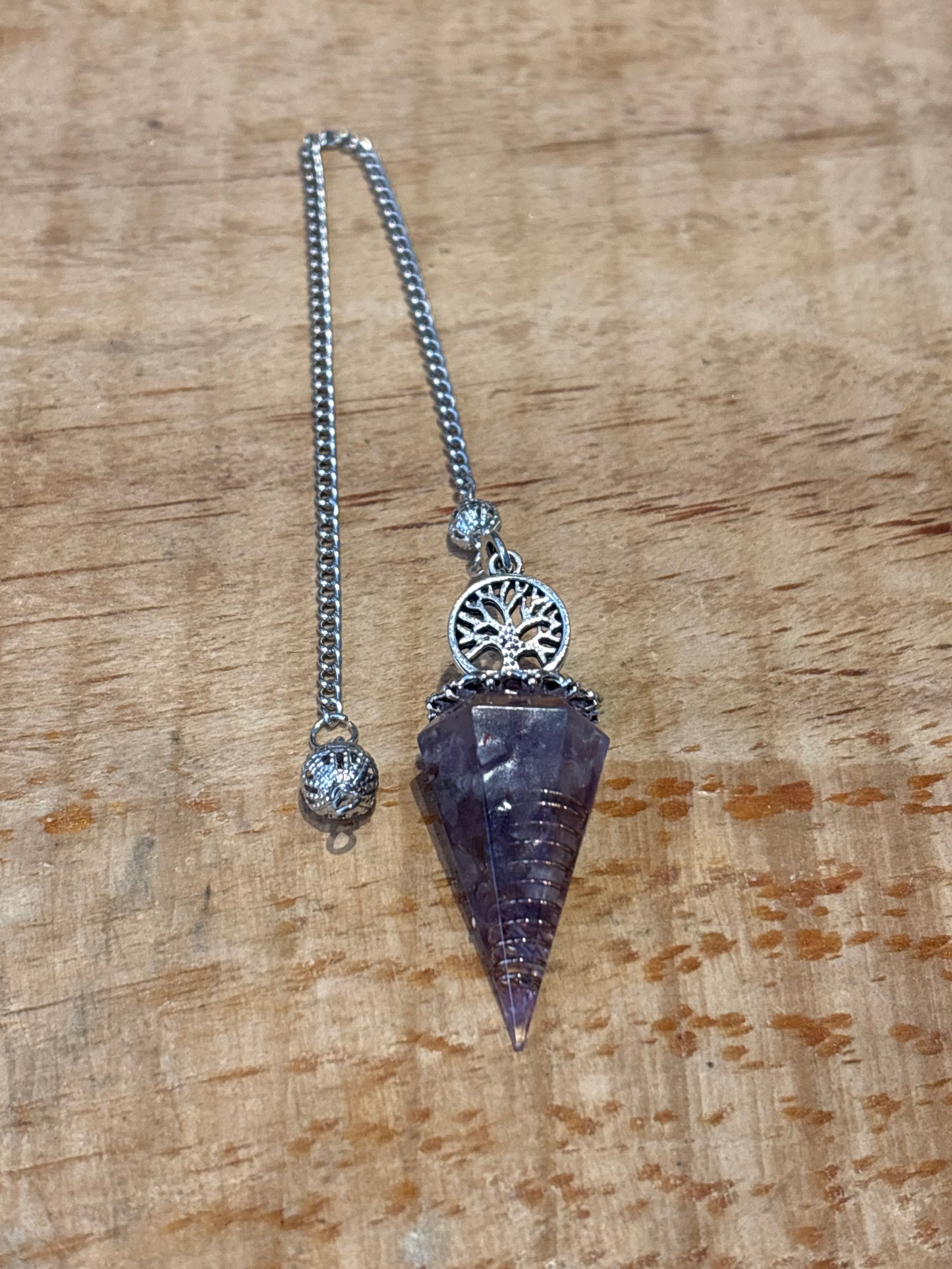 Pendule – Orgonite avec Arbre de Vie Pointe