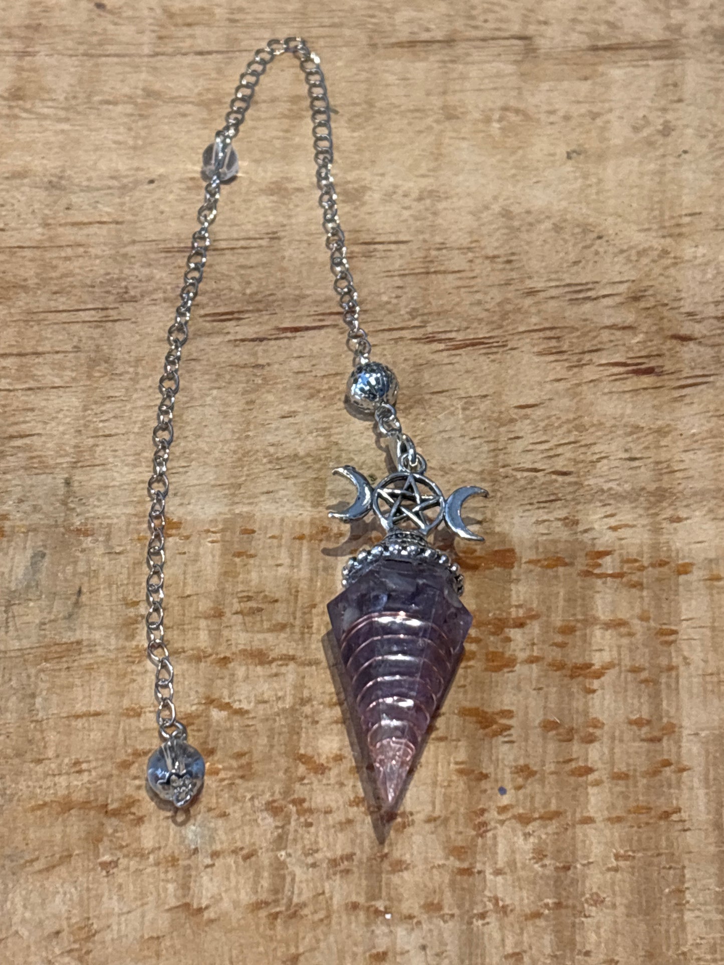 Pendule – Orgonite Triple lune