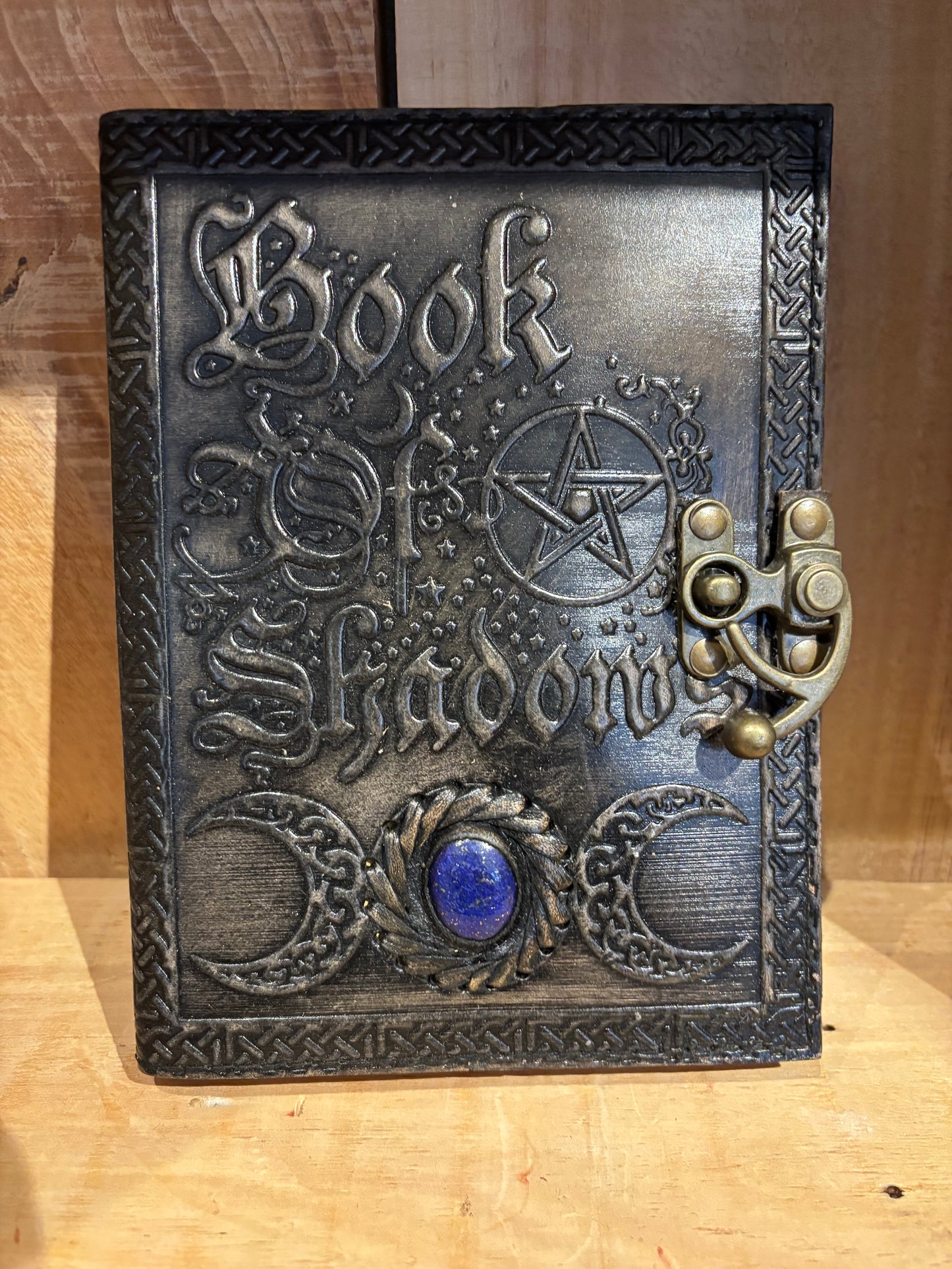 Livre en cuir BoS-6’’x8’’-book of shadows lapis