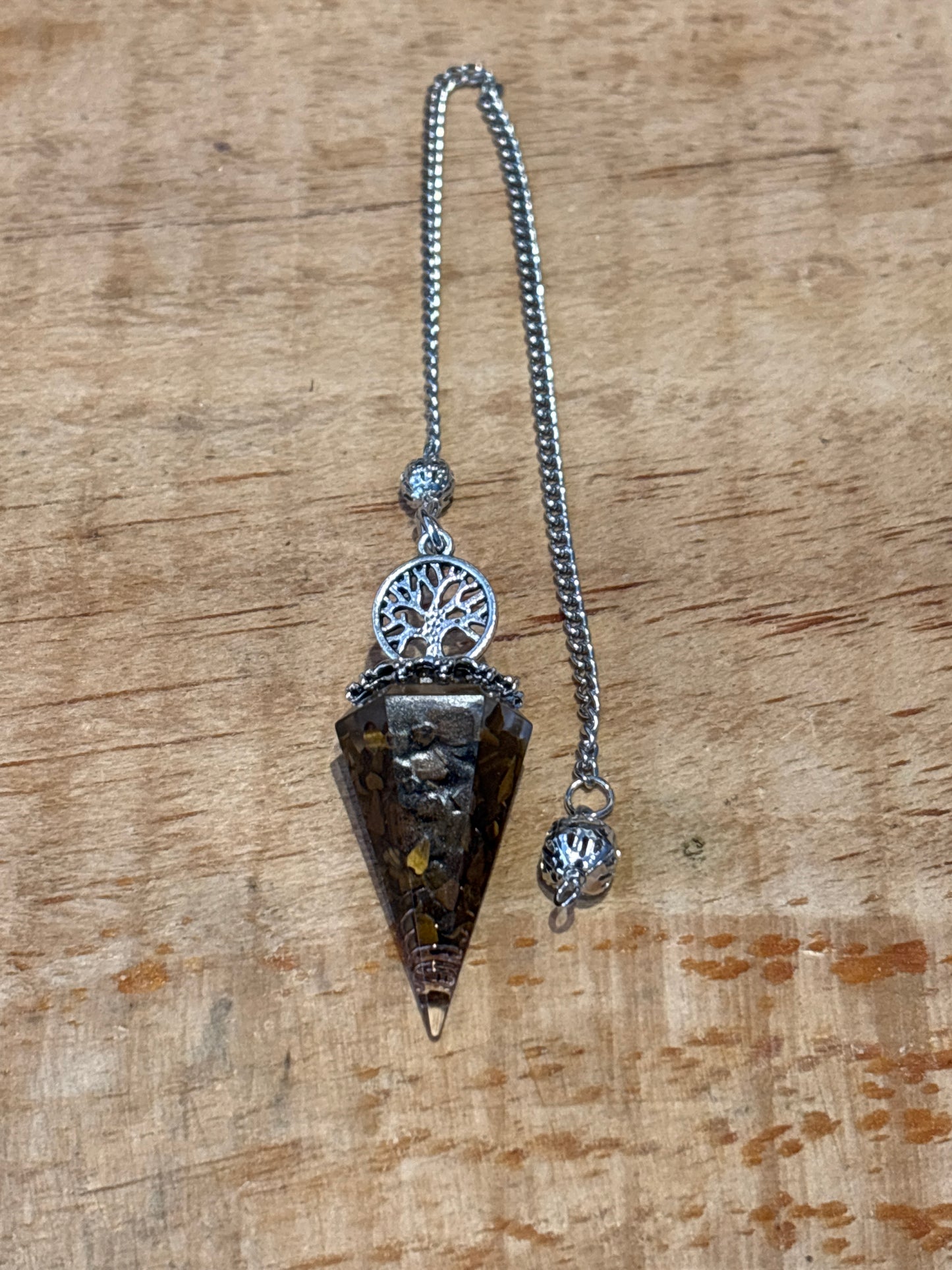 Pendule – Orgonite avec Arbre de Vie Pointe