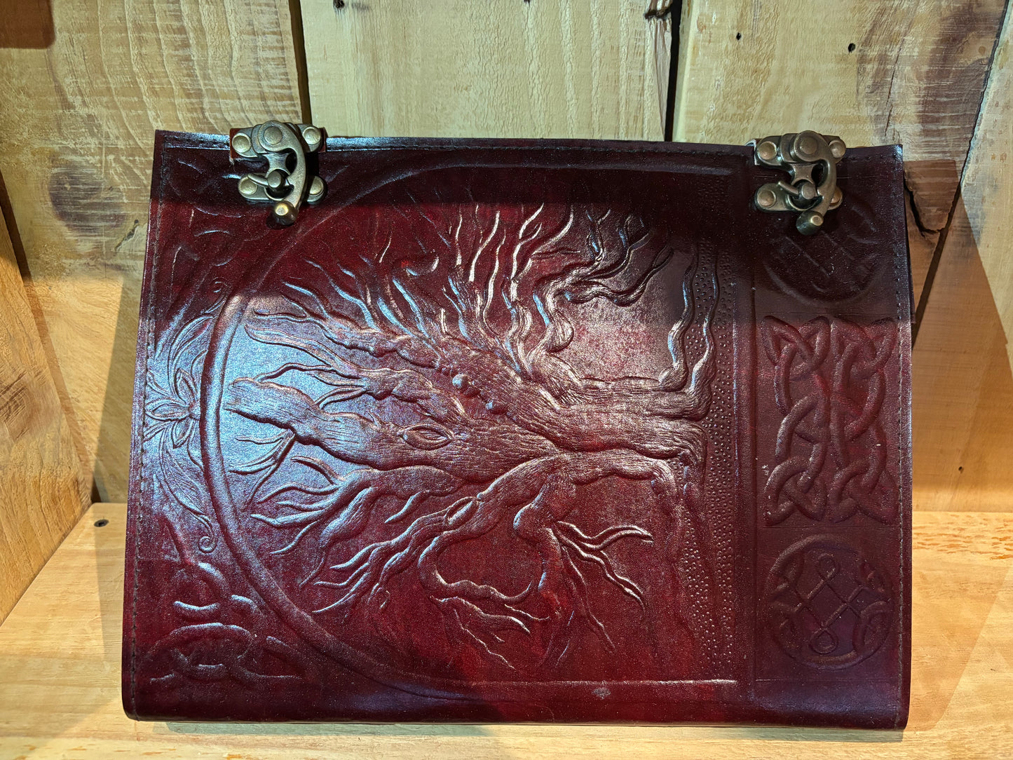 Livre en cuir BoS- 10 ‘’ x13’’ arbre de vie