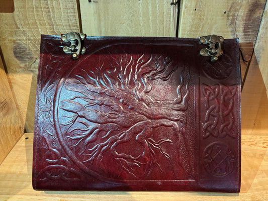 Livre en cuir BoS- 10 ‘’ x13’’ arbre de vie