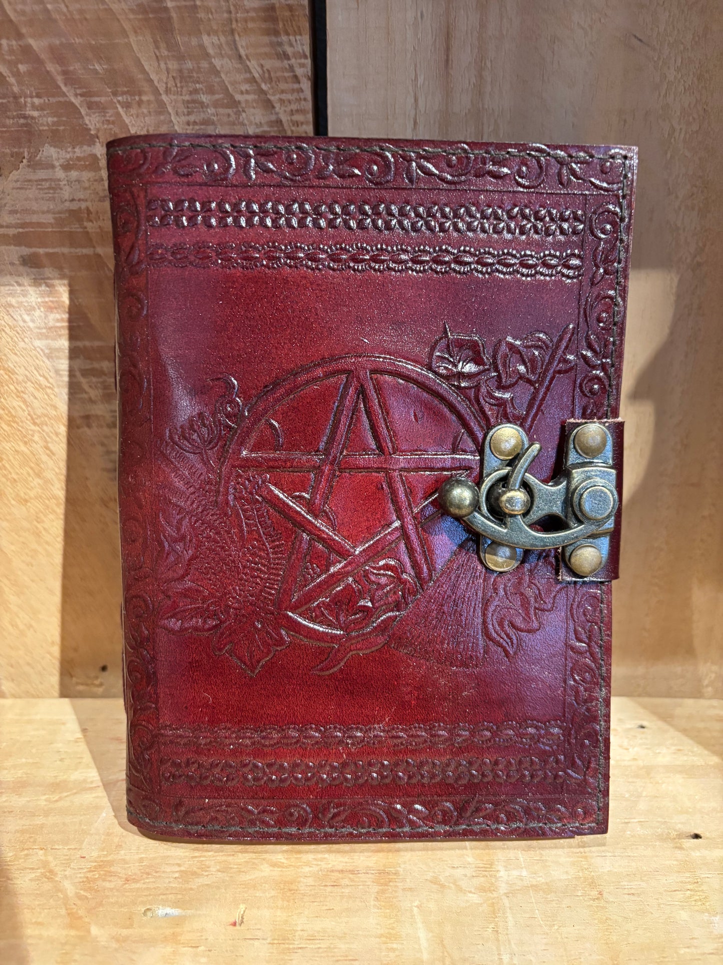 Livre en cuir BoS-5’’x7’’-Pentagramme