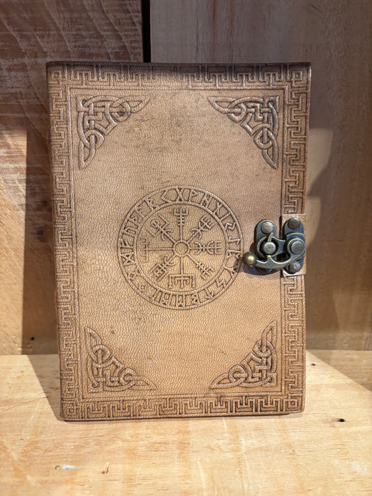 Livre en cuir BoS-5’’x7’’- Vegvísir