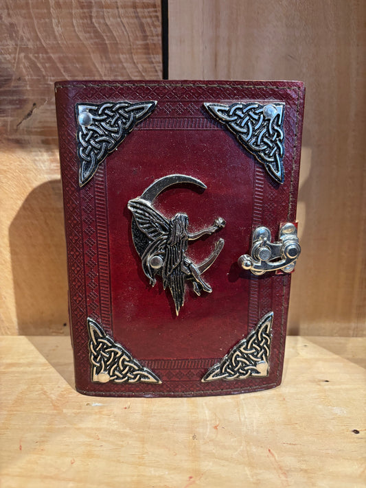 Livre en cuir BoS-4 1/2’’x6 1/2’’- Fée
