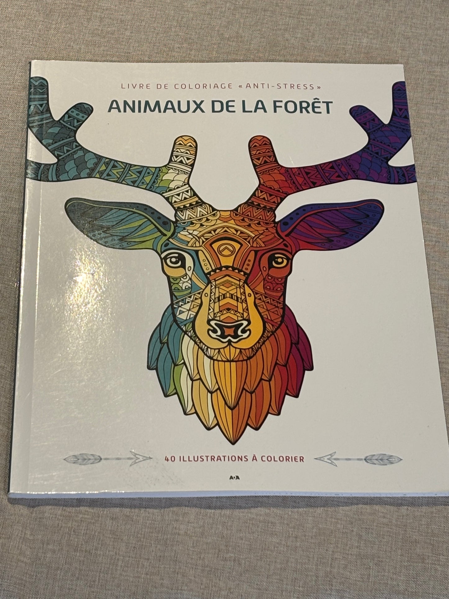 Livre à colorier anti-stress - animaux de la forêt