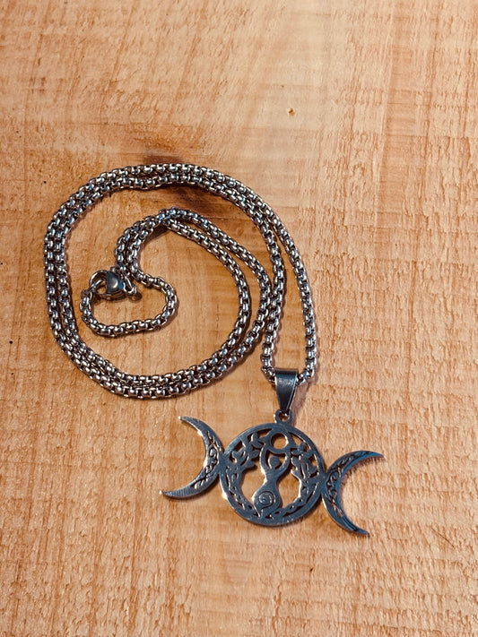 Pendentif – Triple Lune Déesse