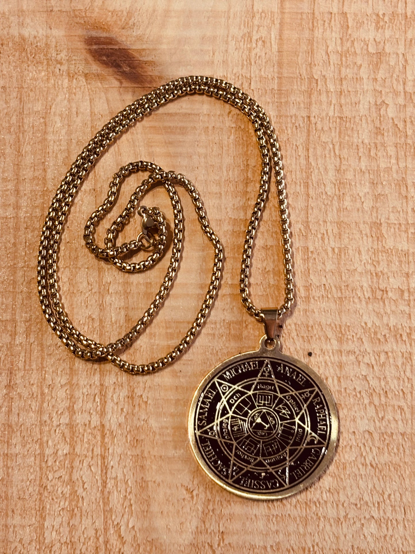 Pendentif – Sceau des 7 Archanges Or